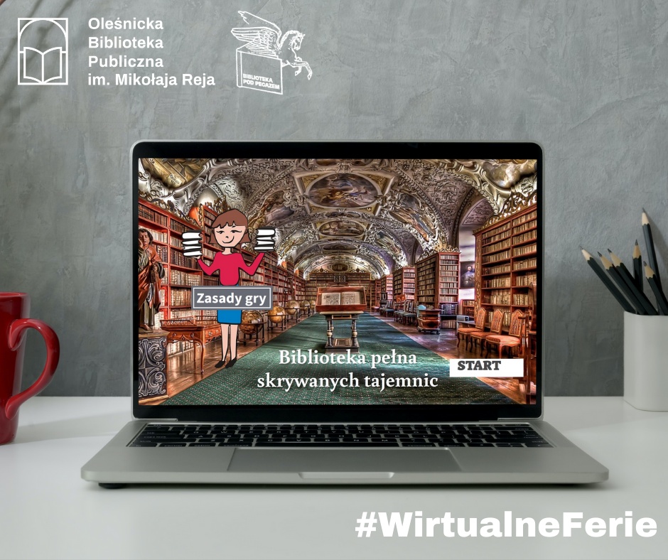 Grafika promująca wirtualny escape room